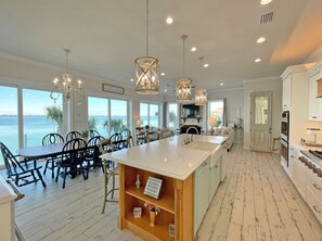 Fridge, microwave, oven, stovetop - Luxury Water Front Home with a Private (Heated) Pool & Swim-up Bar! (Pensacola Beach)