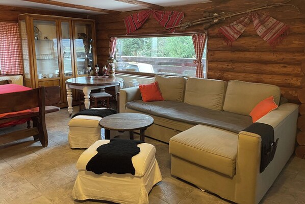 30-inch TV with digital channels, fireplace