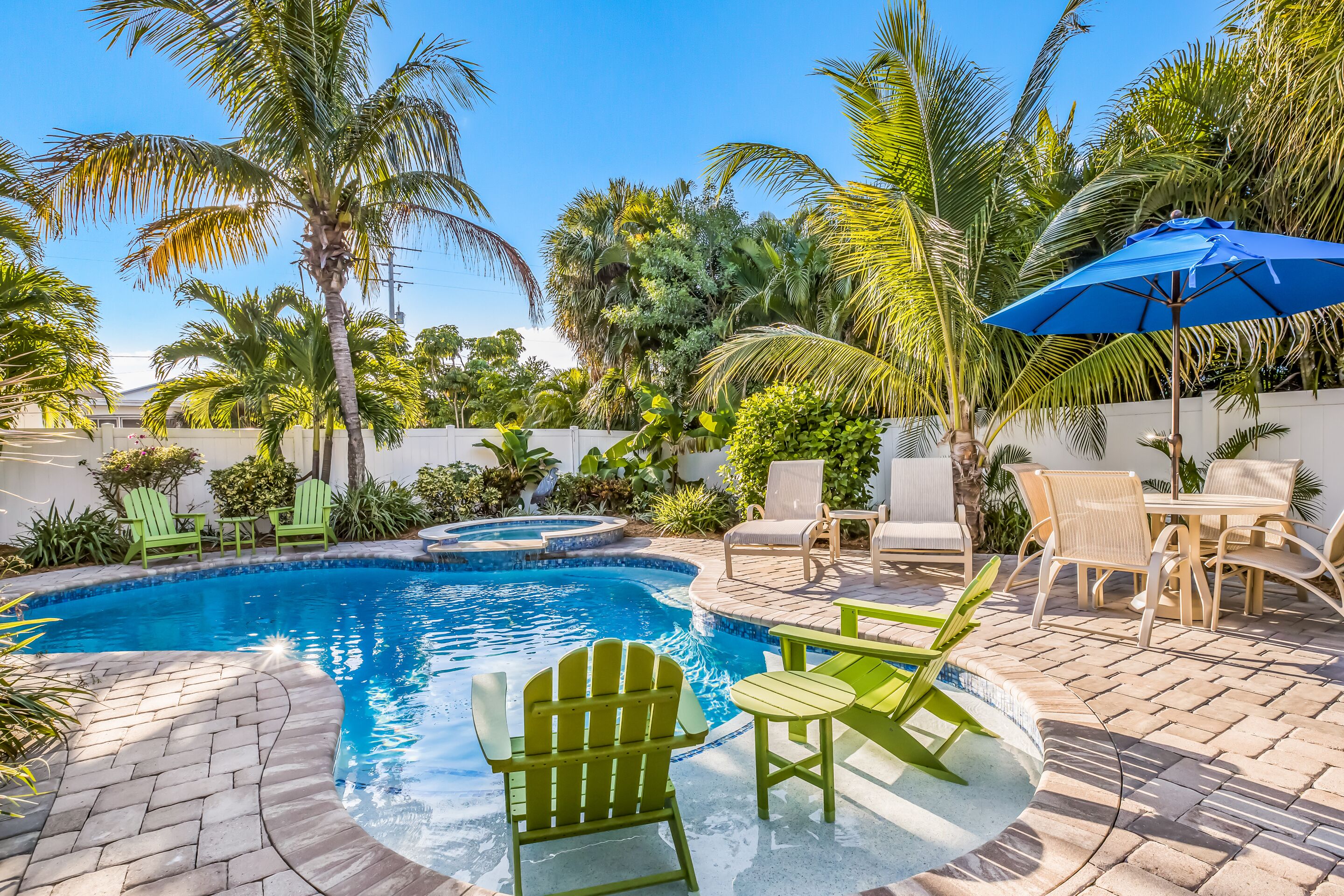Beautiful home near the beach with pool and hot tub!