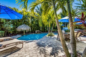 A heated pool