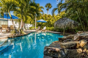 A heated pool
