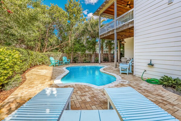 A heated pool