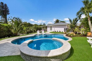 A heated pool