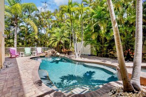 Una piscina riscaldata