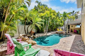 A heated pool
