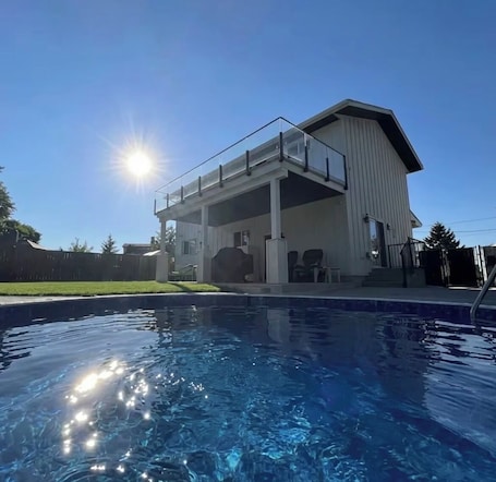 Outdoor pool. Your Okanagan Oasis awaits