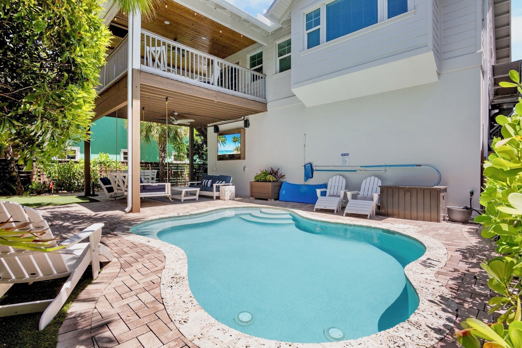 A heated pool