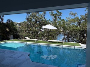 A heated pool