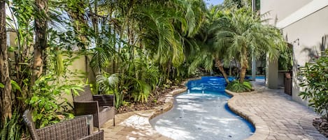 A heated pool
