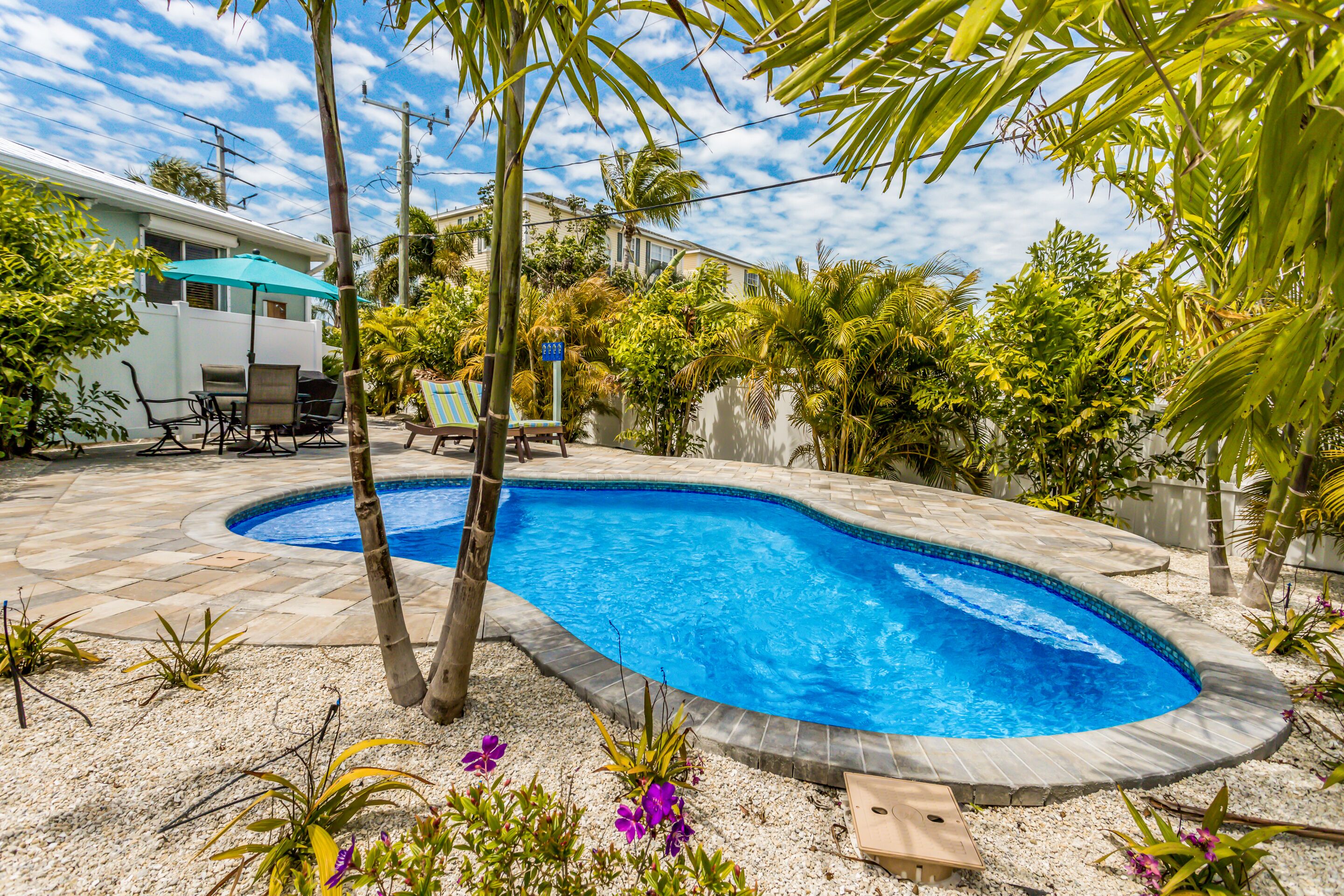 Et oppvarmet basseng