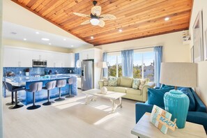 Smart TV, fireplace, foosball, offices