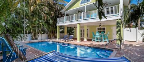 A heated pool