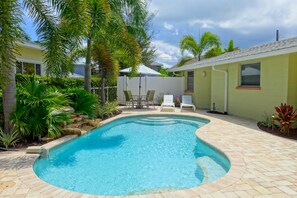 A heated pool