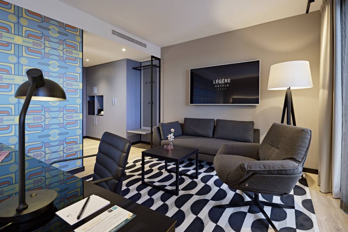 gallery double room, 1 king bed | hypo-allergenic bedding, individually decorated, laptop workspace