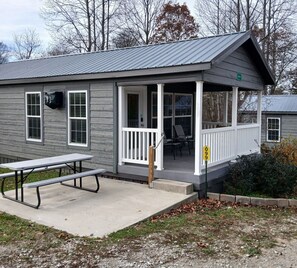 屋外ダイニングエリア