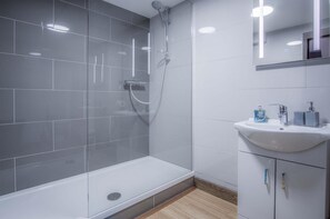 Shower, hair dryer