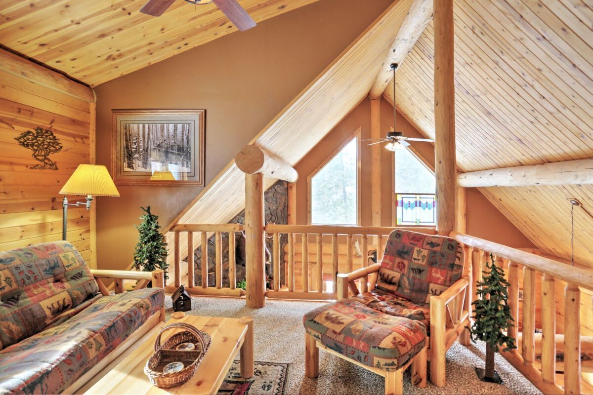 Televisión, chimenea y futbolito 