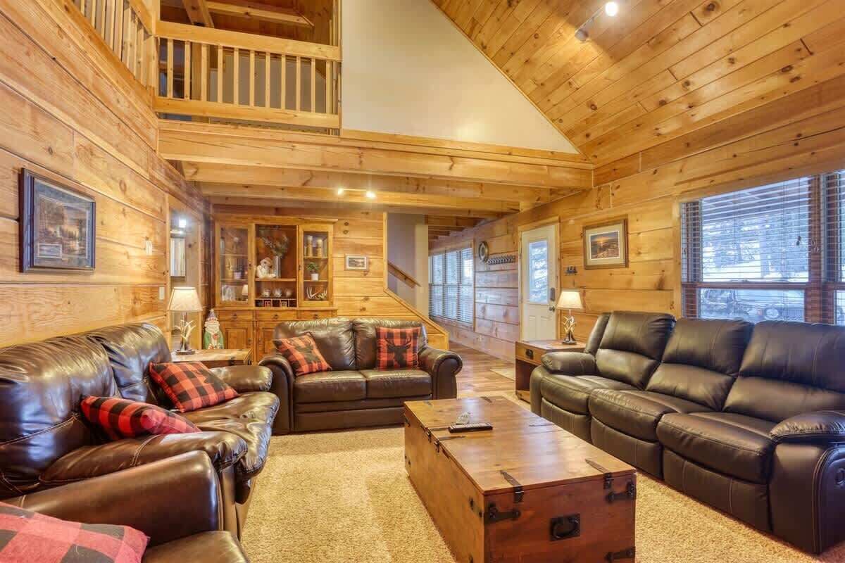 TV, fireplace, DVD player, foosball