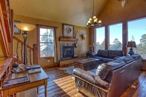 TV connectée, cheminée