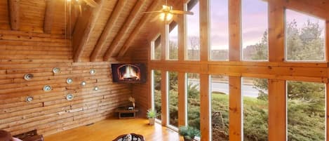 Smart-TV, Kamin, Videospiele, DVD-Player