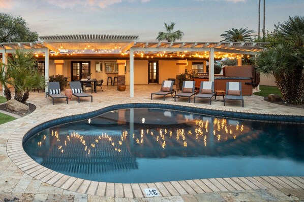 A heated pool