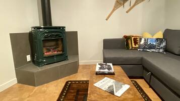 TV connectée, cheminée