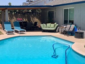 A heated pool