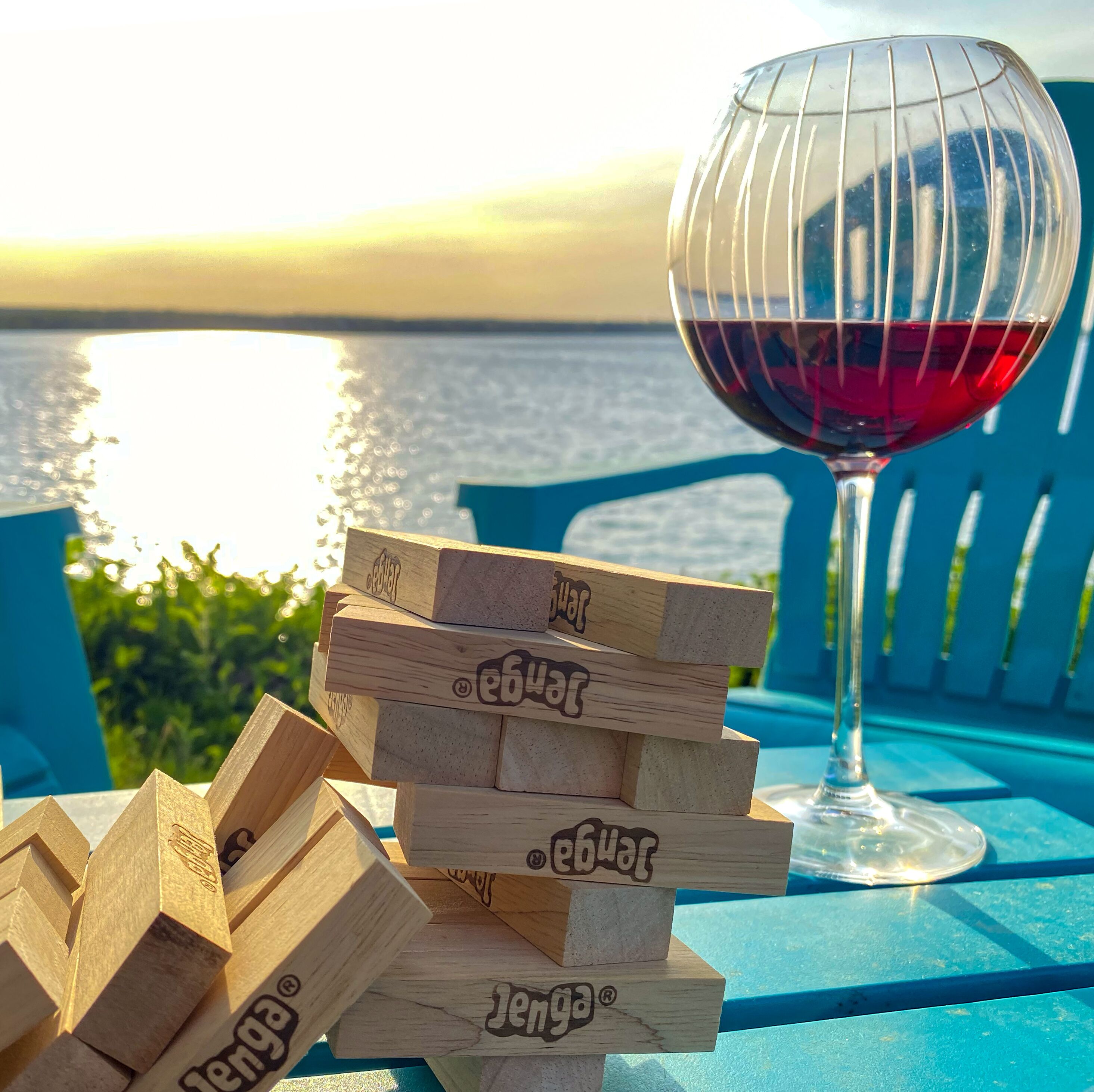 Sunset seneca lake view, wine trail, lake view