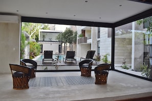 Lobby sitting area
