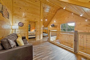 Interior - Classic Log Cabin Goals: Dogs + Hot Tub + Pool (Sevierville)