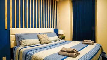 4 habitaciones, tabla de planchar con plancha, wifi y ropa de cama