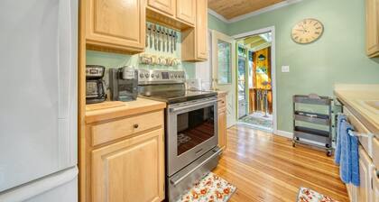 Tucked into the trees with picturesque views of the Kalamazoo River this