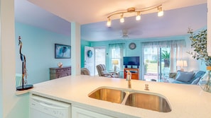 Interior - Ground Floor Condo, Boardwalk to Beach, Shared Pool and Grill (Port Aransas)