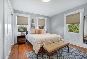 3 bedrooms, iron/ironing board, travel cot, WiFi