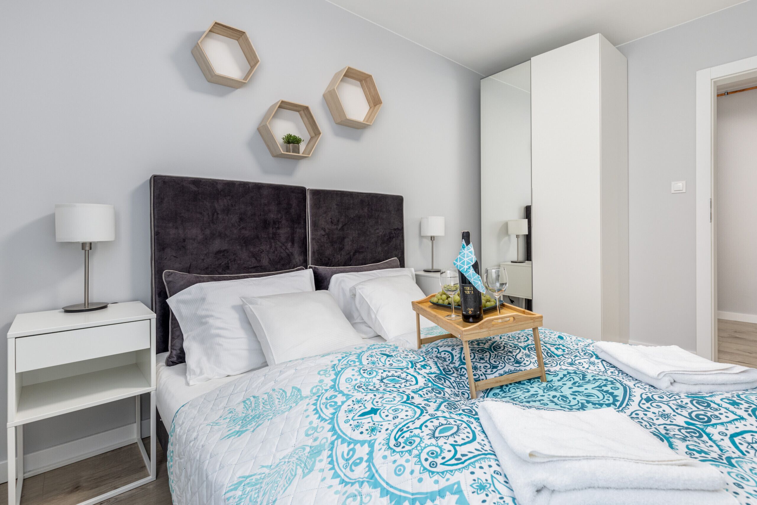 1 غرفة نوم وملاءات أسرّة