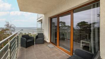 Apartment, 2 Schlafzimmer, Balkon, Meerblick | Balkon