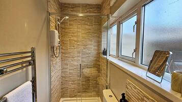 Shower, hair dryer