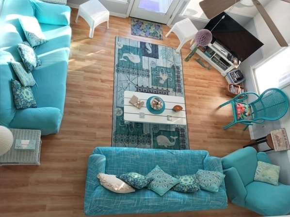 House, 3 Bedrooms | Living area | TV, DVD player