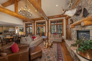 TV, fireplace, table tennis