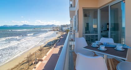 RAN DE MAR (CAN PICAFORT) - Fabulous seafront apartment with wonderful beach views. Free W