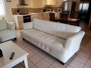 Living area - House E Hacienda Wayaca 3 bedroom 1 1/2 bath (Oranjestad)