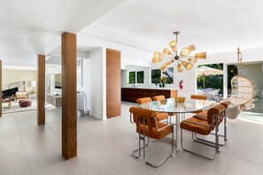 Dining - Monterey Manor - Interior Designed Home + Pool (Palm Springs)