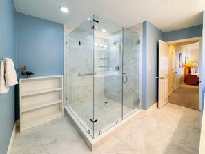 Shower, hair dryer