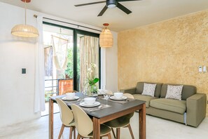 Comfort Apartment, 1 Bedroom, Balcony, Garden View | Living area | Smart TV - Eco-Lifestyle Community with Magnificent Amenities  (Tulum)