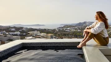 Studio Villa with Private Heated Plunge Pool and Sea View | Ausblick vom Zimmer