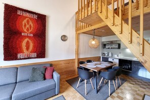 Apartamento Confort, varias camas, no fumadores, sauna | Comedor