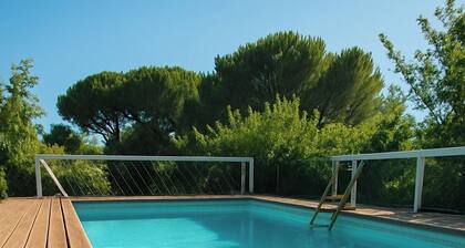 maison cocooning avec piscine - pont du gard