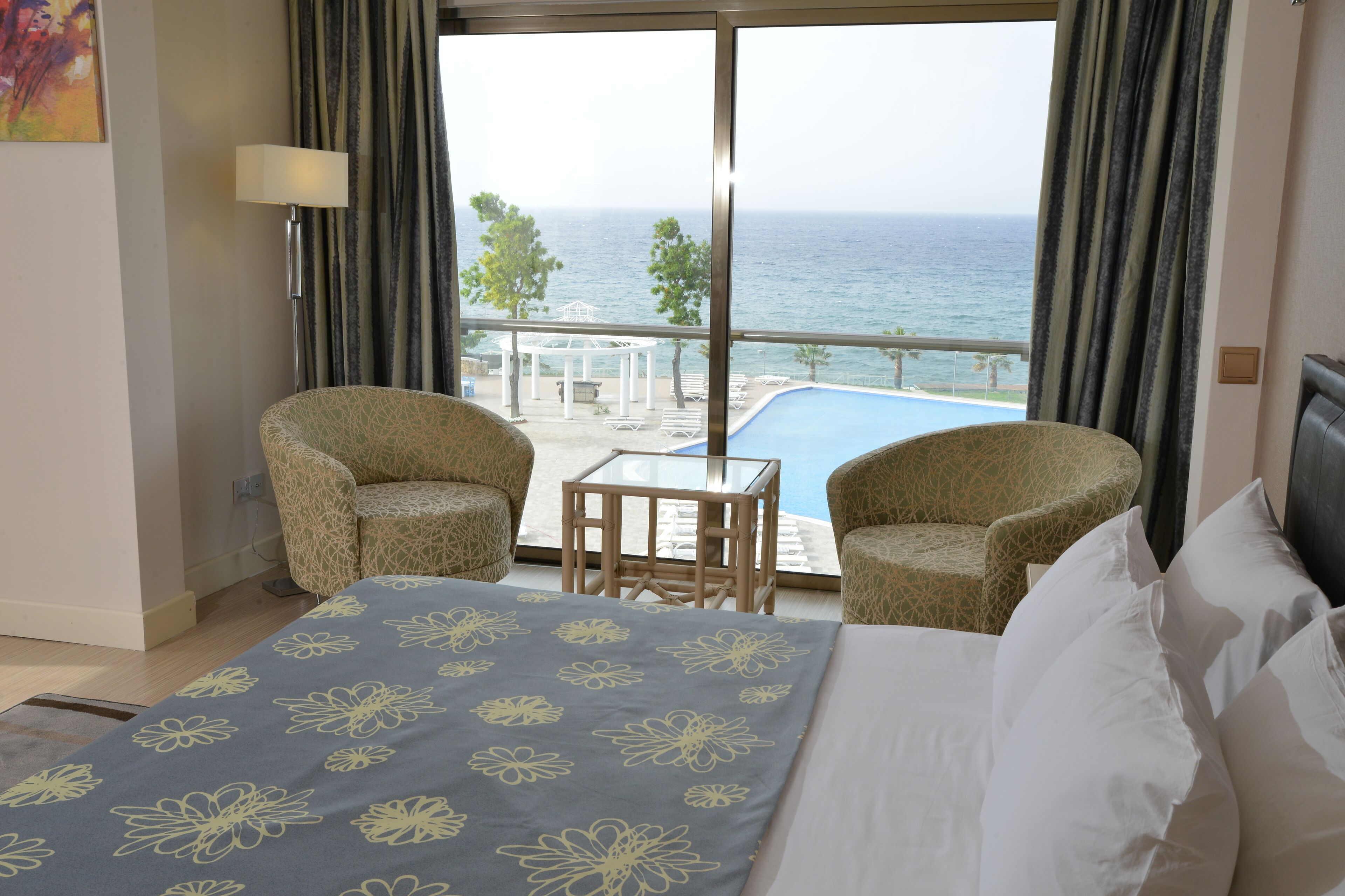 Vista a la playa o el mar