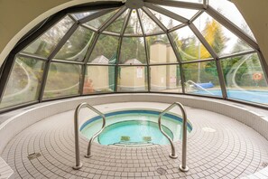 Una piscina riscaldata