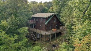 Nestled Amongst the Trees - Maple Hill Cabin | Pet-Friendly Lake Lure Cabin with Views, Fireplaces & Riverbend Amenities (Lake Lure)